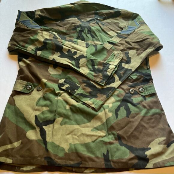 Men's Military Coat U.S. Air Force Woodland Camo Size Small Regular - Picture 6 of 11